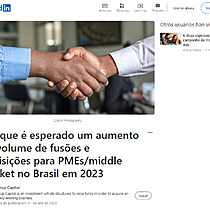 Por que  esperado um aumento no volume de fuses e aquisies para PMEs/middle market no Brasil em 2023